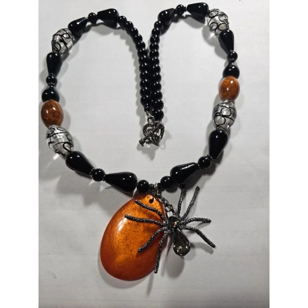 Halloween Heavy Spider Necklace